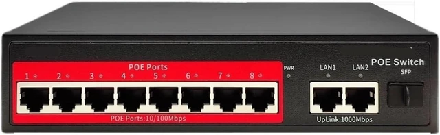 Main image of 1 PCS POE Switch 4/8/16 Ports 48V Active Desktop 100/1000Mbps(SSC-GPS208)