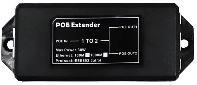 Main image of 2 Port Gigabit 48V POE Extender 1000Mbps - IEEE 802.3af/At PoE Repeater