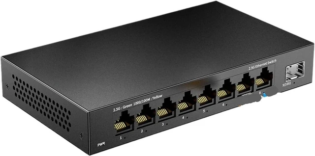 Main image of 1 PCS 8-Port 2.5 Gigabit Ethernet Switch, unmanaged, with 10G SFP