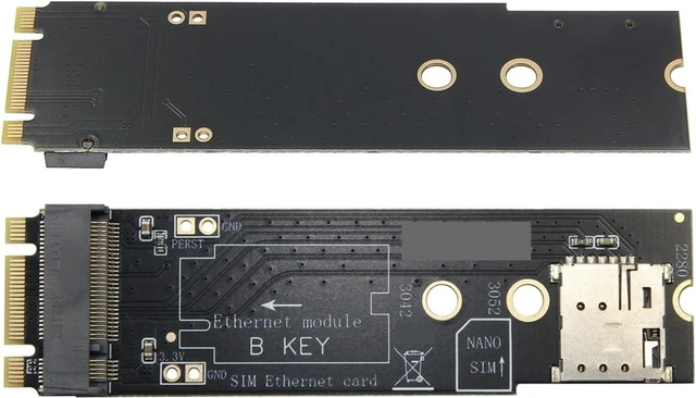 Alt view image 2 of 2 - M.2 B Key 4G 5G Network Card Module to NGFF M Key or B Key Adapter Board