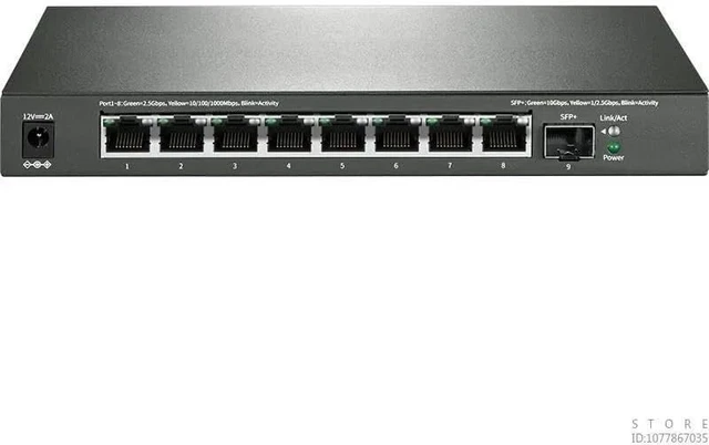 Alt view image 5 of 5 - 8-Port 2.5Gbps Ethernet Switch with 1-Port 10G SFP+ Uplink SE109