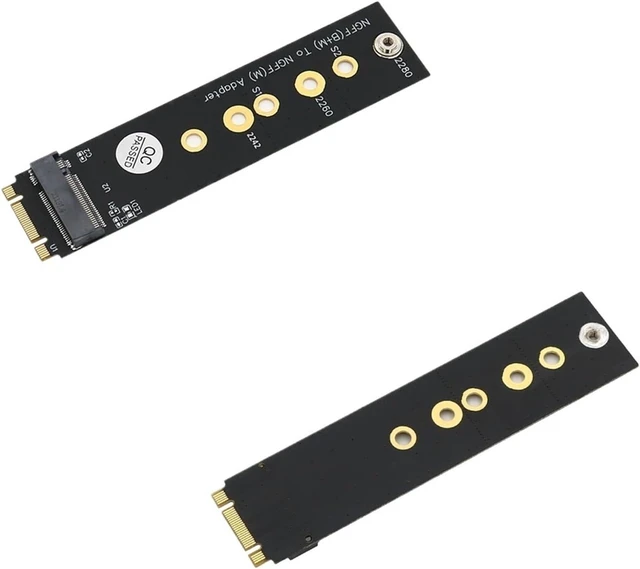 Alt view image 2 of 2 - Version M.2 (NGFF) Key B+M to Key M Adapter for PCI-E Bus SSD Supports 2242/2260/2280 Type
