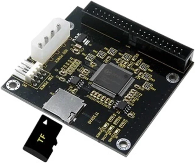 Alt view image 2 of 4 - TF to IDE3.5 40 Pin Disk Drive Adapter Board Riser Card Capacity Supports 512GB SDXD Card ATA IDE for Laptop Notebook