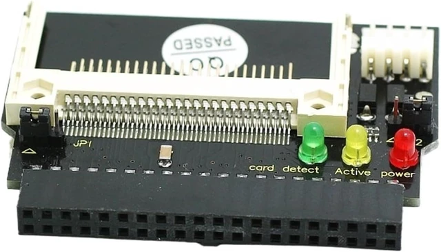 Alt view image 3 of 4 - Double Sided CF Card to 3.5 Female 40 pin cf to Adapter Converter Card Standard IDE True-IDE Mode for PC Hard Disk
