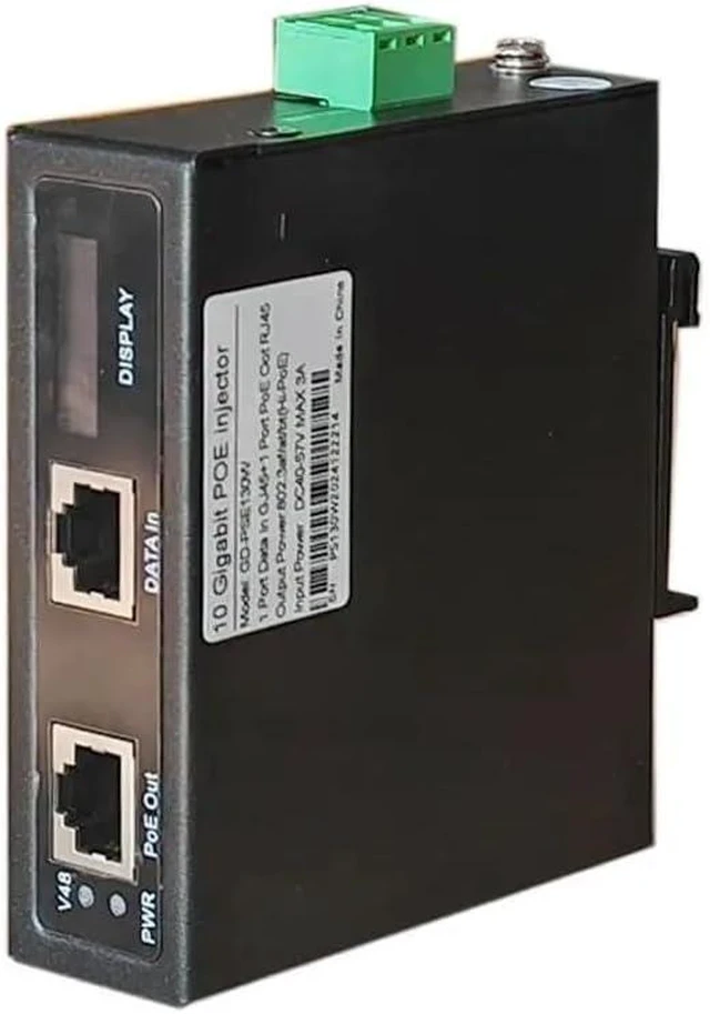 Main image of 10Gbe Industrial POE Injector Max 120w Output with 802.3at/bt Compliant(GIGA 12-57V in)