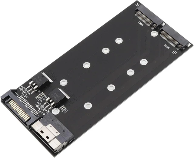 Main image of M.2 NVMe to U2 SFF 8654 8i Adapter Card Enhanced Storage Flexibility: 2-Port NVMe M.2 NGFF SSD Adapter