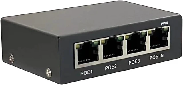 Alt view image 4 of 5 - 4 Ports Full Gigabit PoE Extender/Repeater