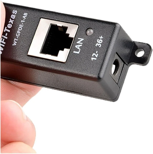 Alt view image 3 of 4 - 1 PCS Single-Port Gigabit Passive PoE Injector, 45W, with LED Indicator