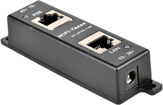 Alt view image 4 of 4 - 1 PCS Single-Port Gigabit Passive PoE Injector, 45W, with LED Indicator