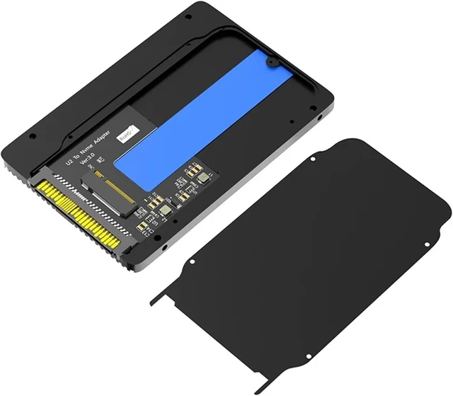 Alt view image 2 of 2 - NVME PCIe M2 Converter M2 NVME SSD to U.2 SFF-8639 Adapter M.2 NVMe SSD to PCI-e U2 SFF-8639 2.5" Enclosure Case Box SSD Adapter