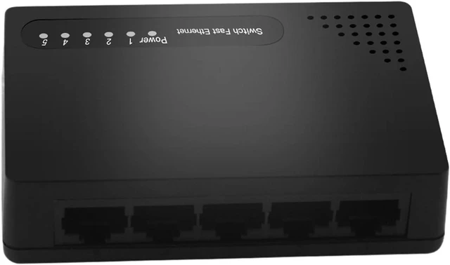 Main image of 1 PCS 5-Port Network Switch 100Mbps Fast Ethernet LAN RJ45 Hub Splitter