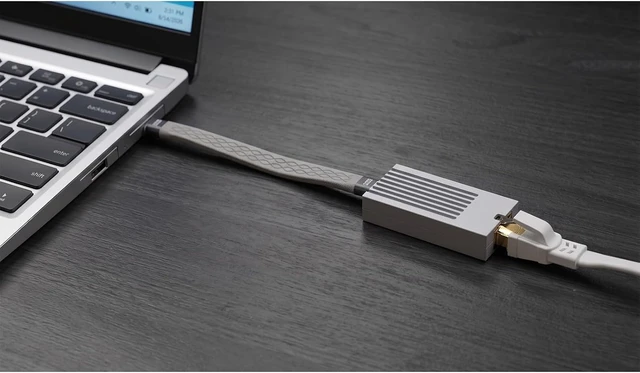 Alt view image 5 of 5 - WPUT9 USB C to Ethernet Adapter 10G, Aluminum Ethernet Adapter for Laptop