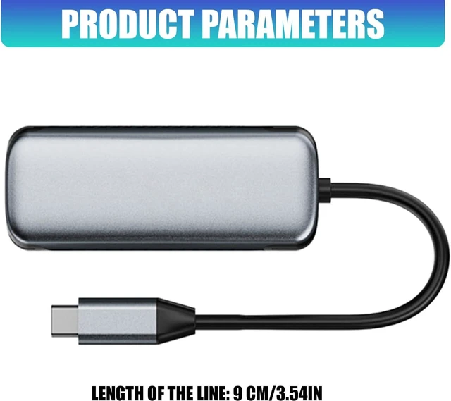 Alt view image 3 of 7 - 5Gbps Ethernet Adapter RJ45 to Type C Internet Converter