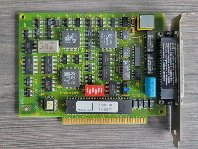 Alt view image 2 of 3 - Industrial Automation Communication Interface Module ISA 8-Bit Card 1784-KT Data Highway Plus Network Adapter