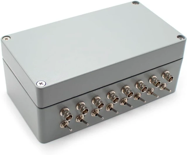 Alt view image 4 of 7 - 16Port BNC RF Shielding Enclosure Box, DieCast Aluminum