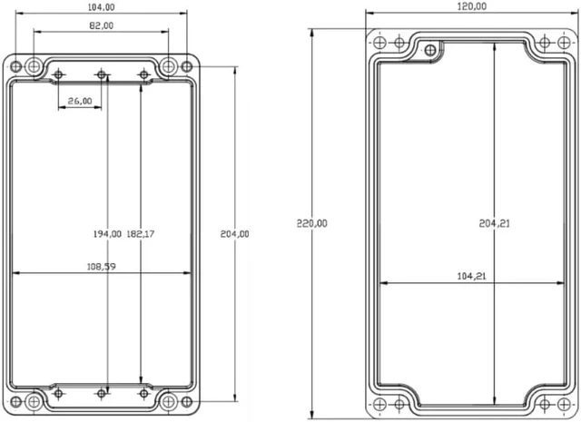 Alt view image 6 of 7 - 16Port BNC RF Shielding Enclosure Box, DieCast Aluminum