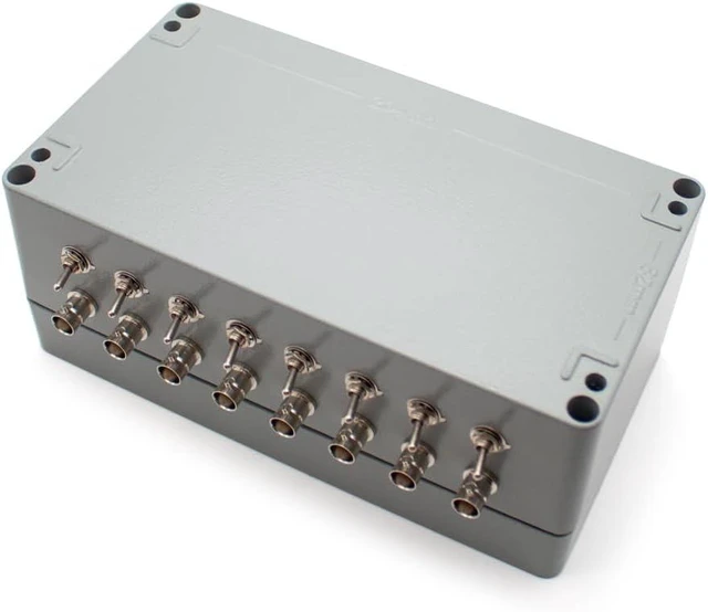 Alt view image 5 of 7 - 16Port BNC RF Shielding Enclosure Box, DieCast Aluminum