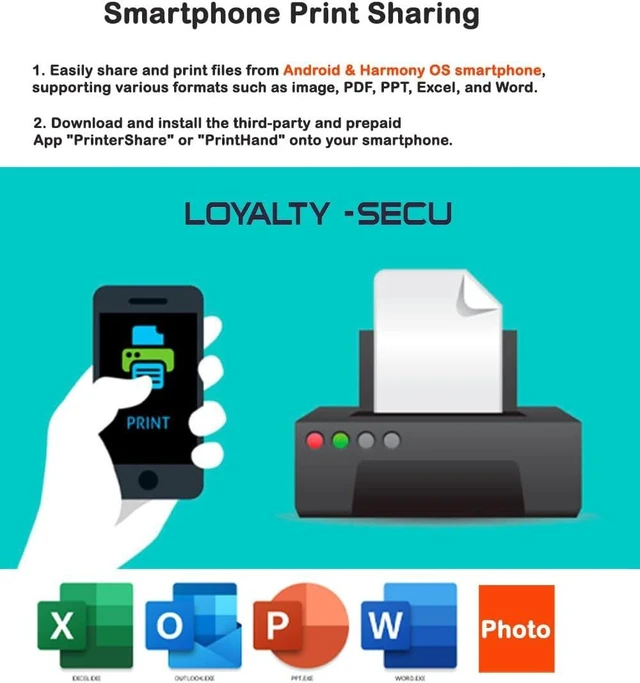 Alt view image 7 of 7 - Effortlessly Upgrade Your USB Printer to Wireless with LOYALTY-SECU WiFi & Blue~Tooth Print Server