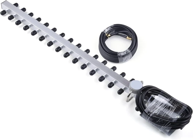 Main image of 2.4GHz 25dBi 2400-2500MHz Yagi Antenna for Outdoor with 15m Extension Cable