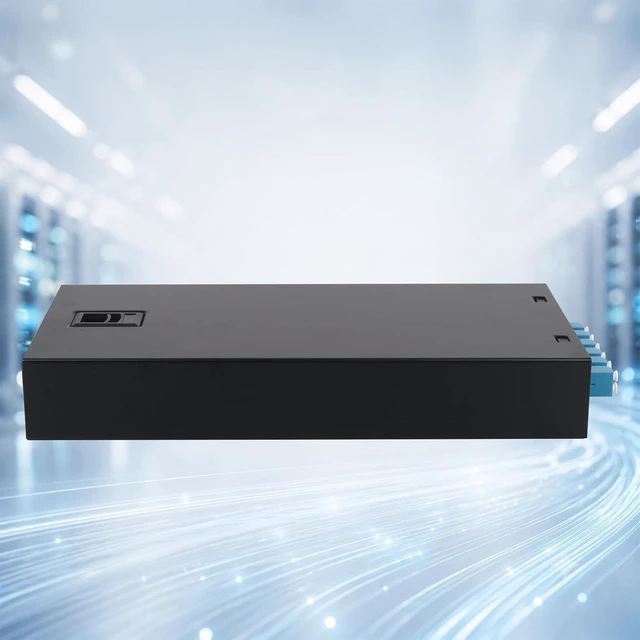 Alt view image 2 of 7 - LC/UPC Duplex 6 Port Wall Mount Fiber Enclosure Box Singlemode Kit