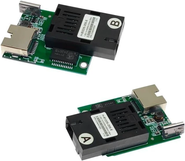 Alt view image 7 of 7 - Gigabit SC Fiber Media Converter PCBA 5 Pairs, 1310nm/1550nm 20km