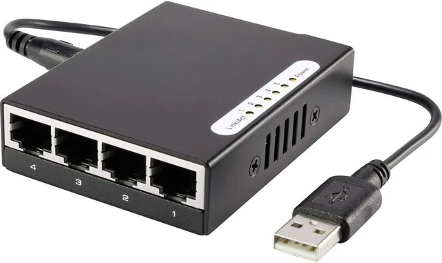 Main image of RENKFORCE - Network Switch RF-4451433 (5 Ports, 100 MBits)