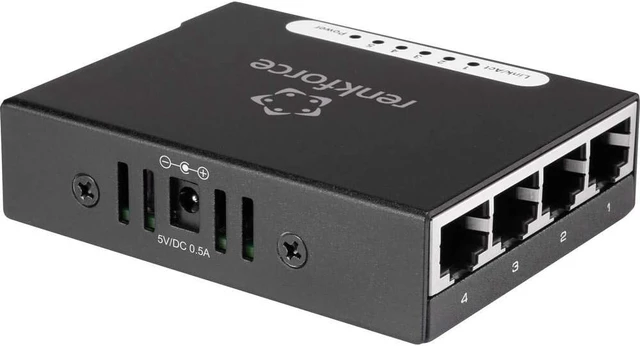 Alt view image 3 of 4 - RENKFORCE - Network Switch RF-4451433 (5 Ports, 100 MBits)