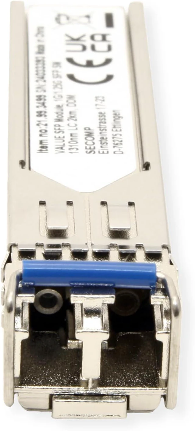 Alt view image 2 of 2 - VALUE SFP Module (MiniGBIC) LX/LC, 1/1.25G, Single Mode 1310nm, Max. 2km