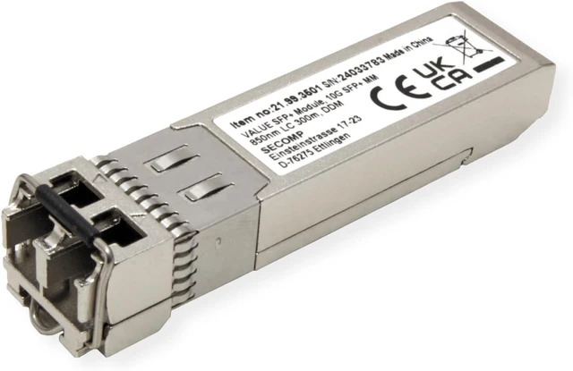 Main image of VALUE SFP+ Module (MiniGBIC) SR/LC, 10GbE, Multimode, 850nm, Max. 300m