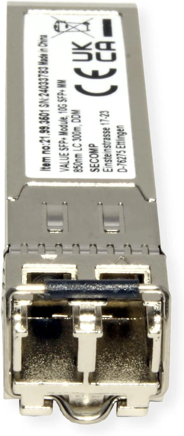 Alt view image 3 of 3 - VALUE SFP+ Module (MiniGBIC) SR/LC, 10GbE, Multimode, 850nm, Max. 300m