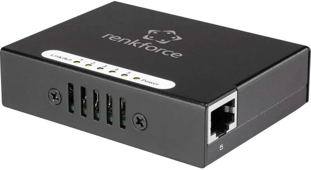 Alt view image 4 of 4 - RENKFORCE - Network Switch RF-4451433 (5 Ports, 100 MBits)