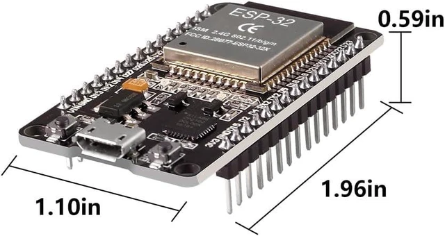 Alt view image 5 of 6 - 10Pcs ESP32 CP2102 Micro Development Board integrates 30PIN Wi-Fi Bluetooth Dual Core USB for Easy Connection and Programming Networking Smart Component DIY Robot