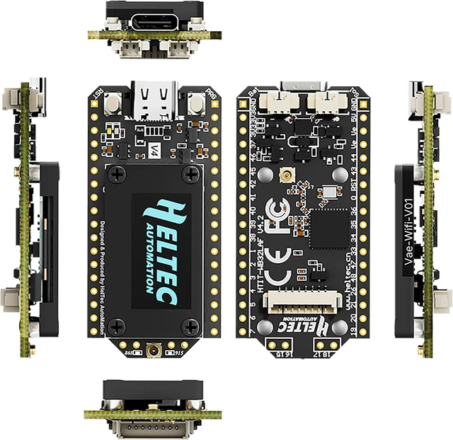 Alt view image 6 of 7 - Heltec ESP32-S3R2 SX1262 LoRa 32 V4 with GPS Module 3000mAh Battery