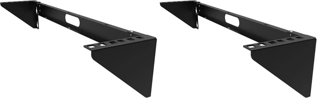 Main image of 2U Foldable Wall Mount Patch Panel Bracket -Vertical Wall Mount Rack for 19 inches Networking Equipments Including Hardware (Pack of 2)