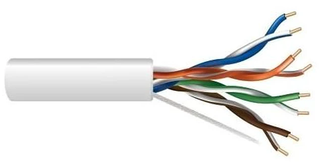 Main image of Cat 5e U/Riser CMR Networking Cable White 304.8 m Pull Box