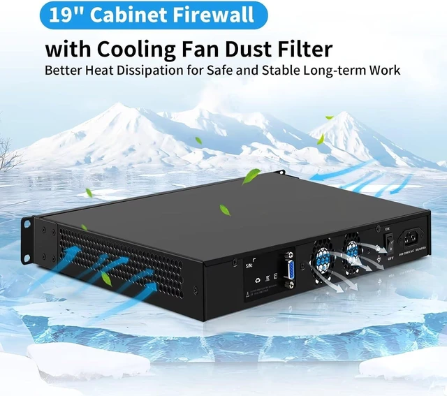 Alt view image 6 of 6 - 19inch 1U Firewall Network Rackmount, 989 Core i7 3520M, 6 x i226-V 2.5GbE LAN, 2X 82599es 10GB SFP LAN,USB,VGA,Console, 2 System Fan, AES-NI, Homelab Server DDR3 NO RAM/SSD/OS