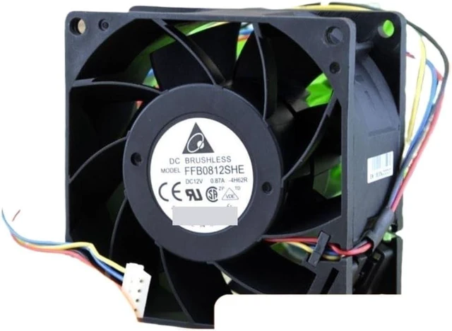 Main image of Laptop Parts for Delta 8038 12V 0.87A Dual Ball PWM Fan FFB0812SHE for Airflow Cooling in Networking Equipment Power Supplies
