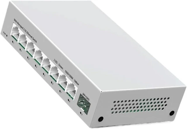 Main image of Web Managed Hub Internet Splitter,SWTGW218AS 8 Port 2.5G RJ45 1 Port 10G SFP
