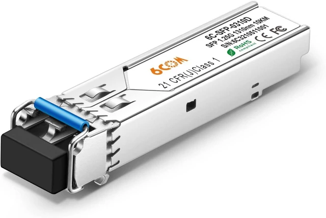 Alt view image 3 of 7 - 10Pack 1.25G SFP Transceiver 1000Base-lx Module, 1310nm LC Single Mode Module, up to 10 km, for Cisco GLC-LH-SMD/GLC-LH-SM/SFP-GE-L, Ubiquiti, Netgear, D-Link, Supermicro