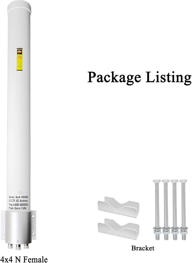 Alt view image 5 of 6 - Outdoor MIMO 4x4 Antenna 5G, Omni Directional Longer Range 4G/ LTE Cellular Antenna for t-Mobile, 600-6000MHz, for Router & Gateways, Verizon, AT&T Home Internet