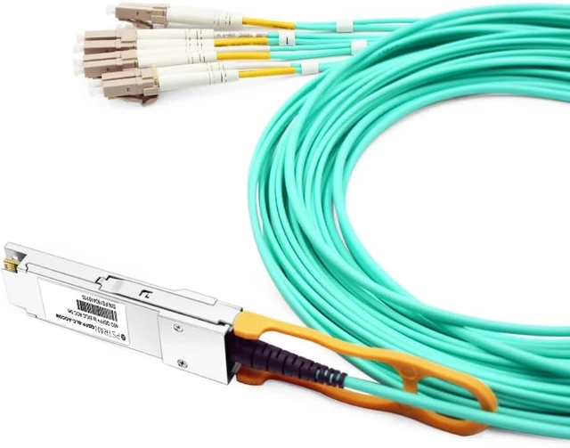 Alt view image 3 of 6 - 40G QSFP+ to 4 Duplex LC Breakout AOC for Arista QSFP-8LC-AOC5M 5m