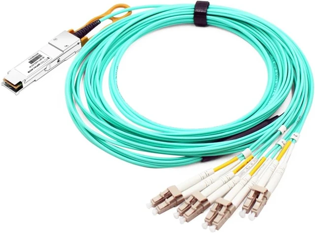 Alt view image 2 of 6 - 40G QSFP+ to 4 Duplex LC Breakout AOC for Arista QSFP-8LC-AOC5M 5m