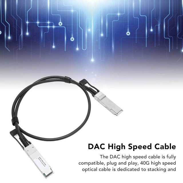 Alt view image 2 of 7 - ASHATA 40Gbps QSFP to QSFP Active DAC Cable, 1m/3.28ft, Compatible with H3C, Juniper, Extreme and Others