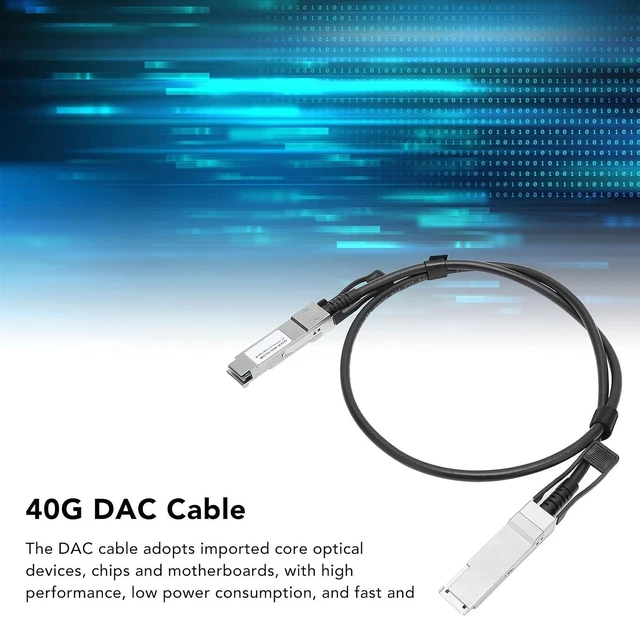 Alt view image 3 of 7 - ASHATA 40Gbps QSFP to QSFP Active DAC Cable, 1m/3.28ft, Compatible with H3C, Juniper, Extreme and Others