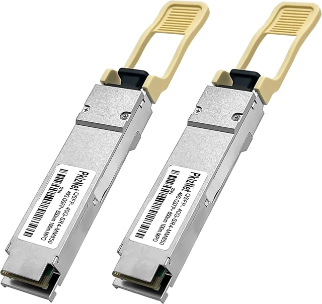 Main image of 2Pcs 40G SR4 QSFP+ MPO Multi-Mode Fiber Transceiver MM850nm OM3 100m DDM
