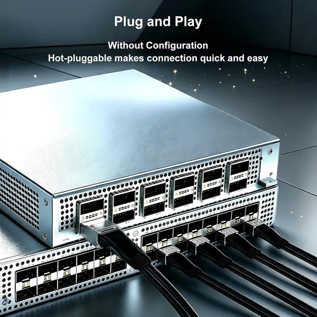 Alt view image 4 of 7 - 6COMGIGA 400GBASE-CU QSFP-DD 400G to 400G Direct Attach Copper Twinax Cable for NVIDIA Device, 30AWG, 0.5M(1.64ft)