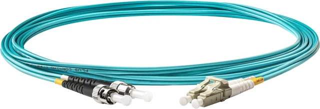 Alt view image 2 of 5 - SpeedyFiberTX - 1-Pack 300 Feet Multimode OM3 Duplex ST to LC Fiber Patch Cable, Corning OM3 ClearCurve 50/125 Optical Fiber, Fire Retardant Plenum Cable Jacket