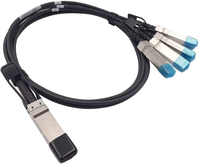 Alt view image 4 of 5 - 40G QSFP+ to 4xSFP+ Breakout Twinax Cable
