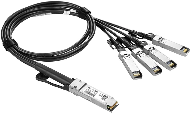 Main image of 40G QSFP+ to 4xSFP+ Breakout Twinax Cable