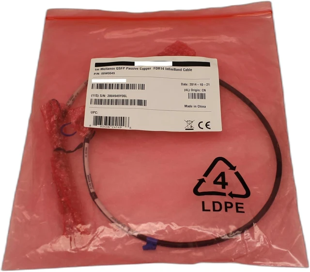 Alt view image 5 of 5 - for Mellanox MC2207130-001 Compatible 56GBase-CU QSFP+ to QSFP+ Direct Attach Cable (Passive Twinax, 1m)